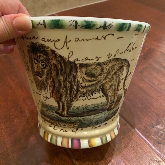 John Derian Cache Pot Vase Tozai Home Hand Painted Vintage Collectible - Picture 1 of 6